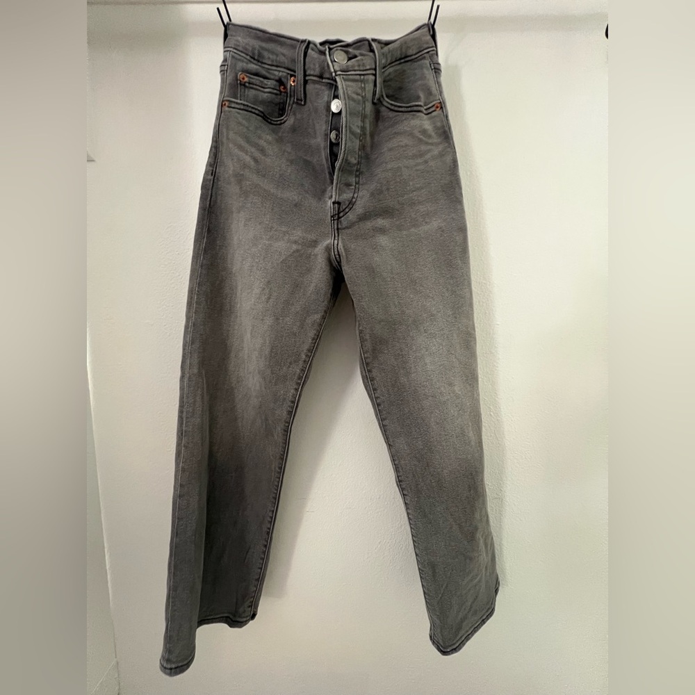 Levi’s Ribcage Straight Ankle Gray / Grey